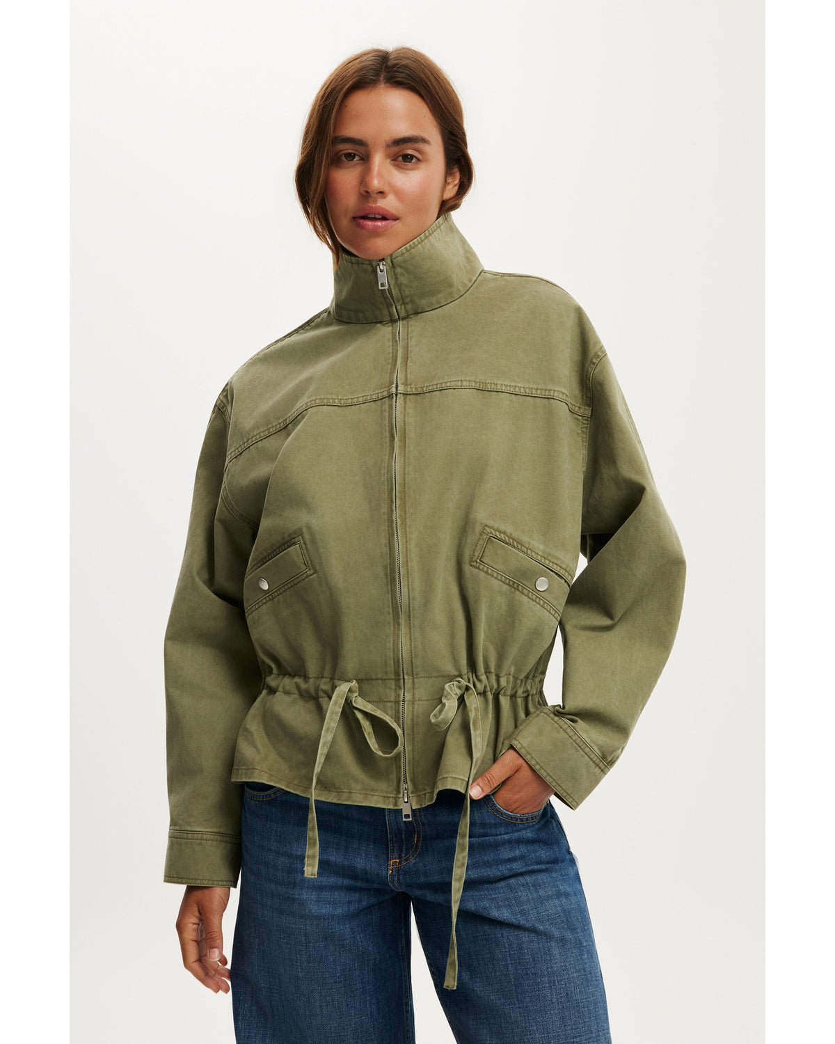 Funnel Neck Jacket