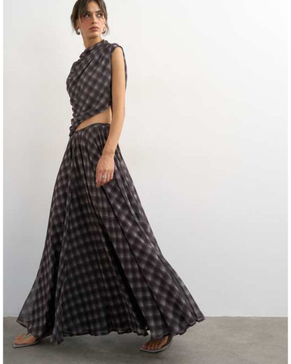 Plum Plaid Set